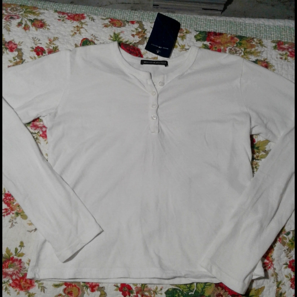 Brandy Melville white long sleeve